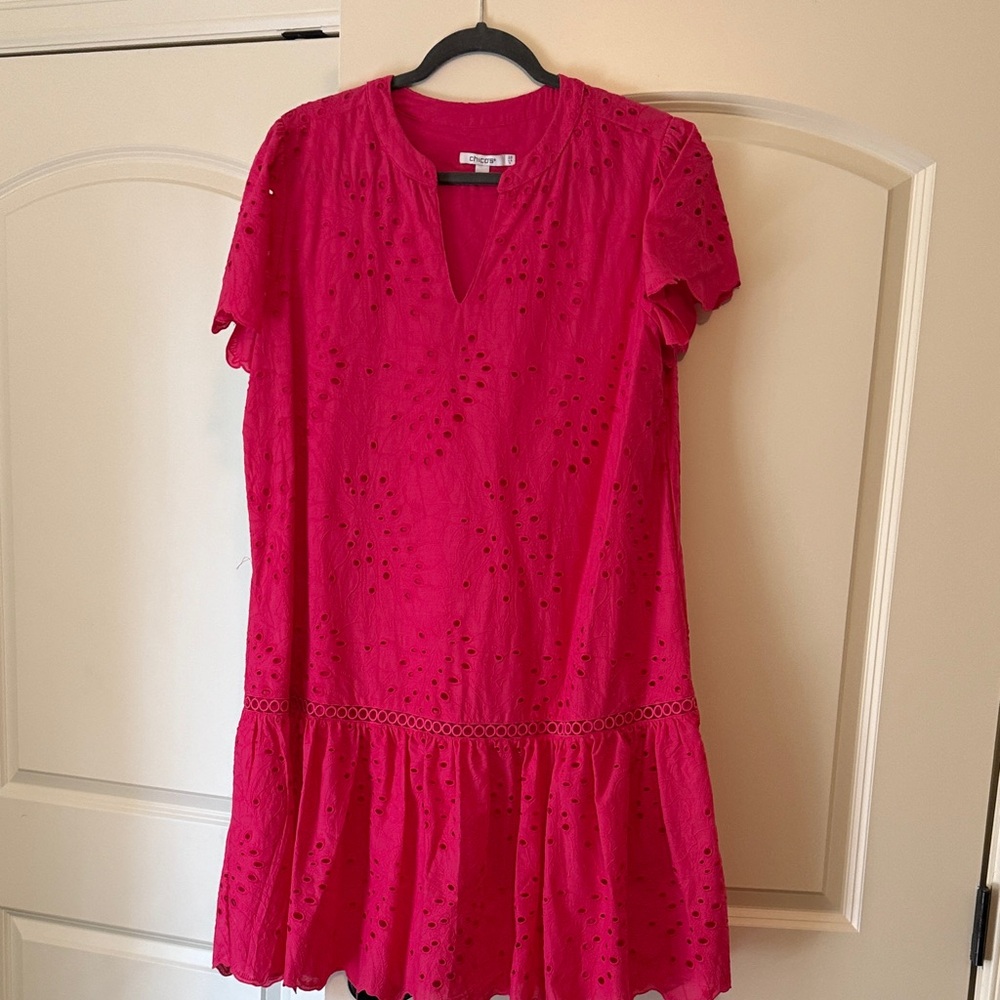 Chico's Vibrant Pink Mini Dress